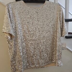 Gold Sequin Shirt